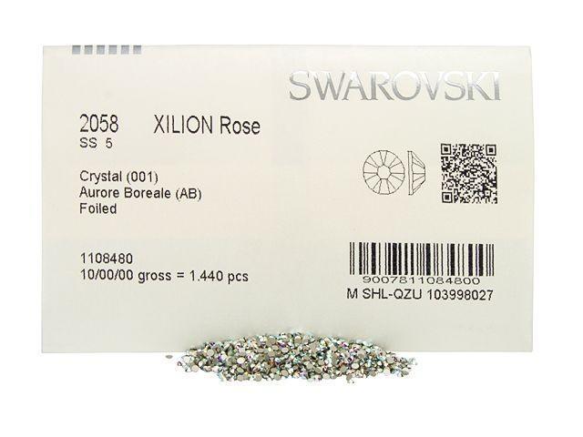 Swarovski 2058  XILION Rose Flatback Crystal AB - Factory Pack (1440pcs)