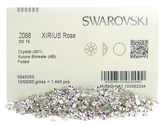 Swarovski 2058  XILION Rose Flatback Crystal AB - Factory Pack (1440pcs)