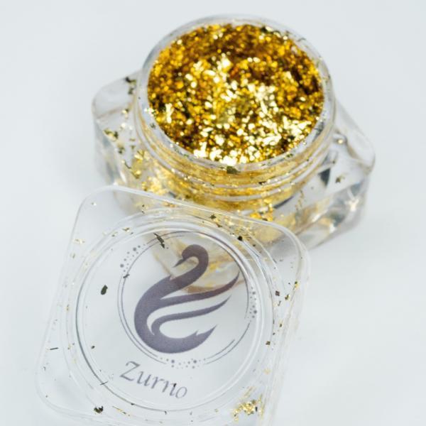 24K Gold & Silver Flake