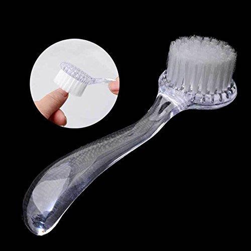 Nail Art Dust Cleaning Brush Plastic Round