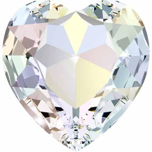 Swarovski Crystals 2808 - Heart Flatback Crystal AB